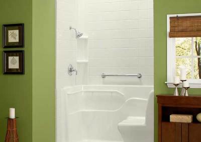 seated shower