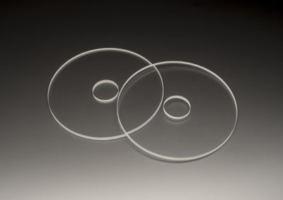 Machined Fused Silica Discs