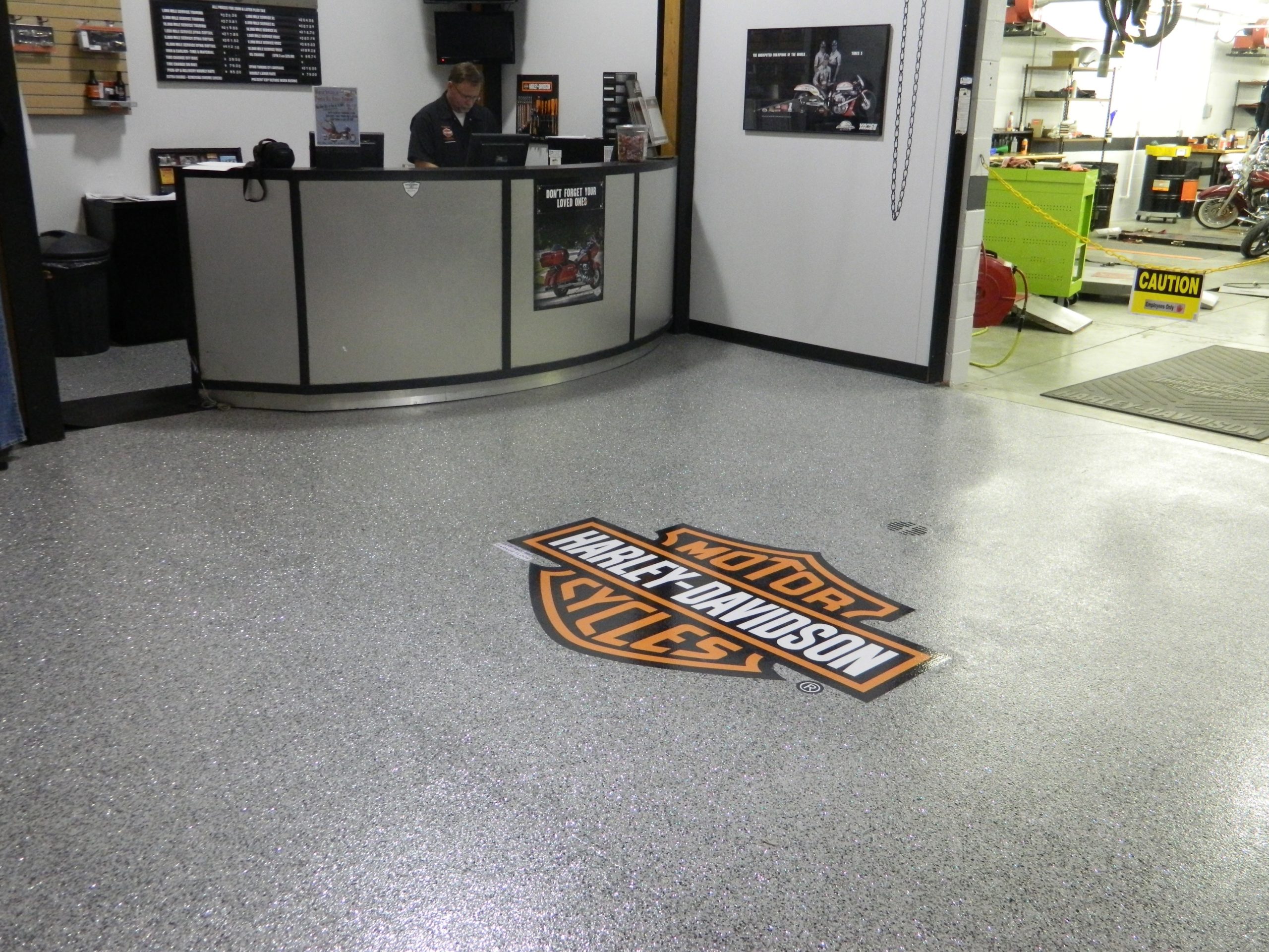 How To Choose The Right Shop Floor Concrete Coating motorcycle shop