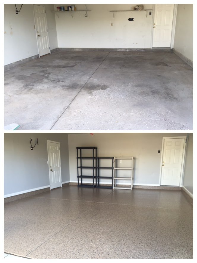 garage floor covering oakwood