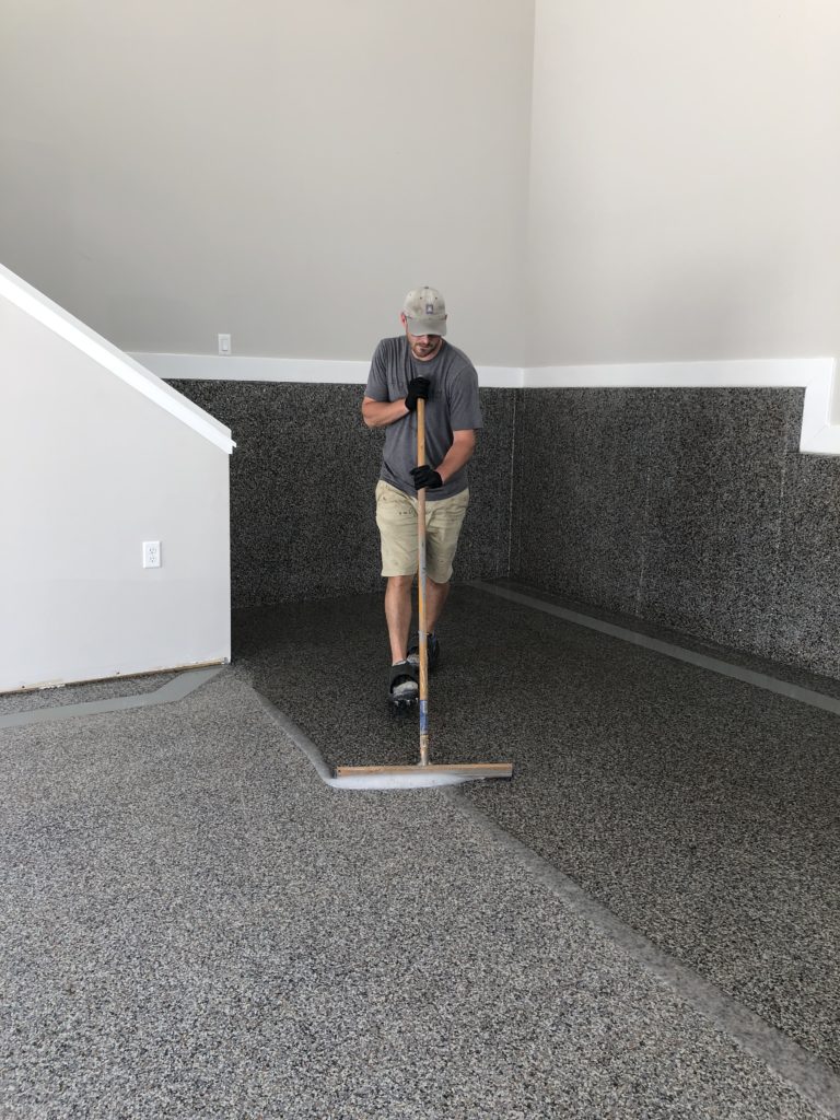 concrete sealer application