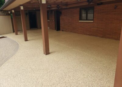 Epoxy Exterior Floor Concrete Coating Dayton Cincinnati Outdoor Back Patio Concrete Floor Coating