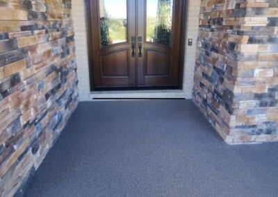 Epoxy Exterior Floor Concrete Coating Dayton Cincinnati Front Porch Concrete Floor Coating