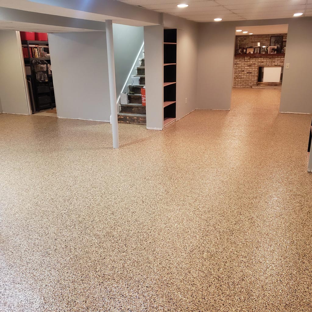 Epoxy Exterior Floor Concrete Coating Dayton Cincinnati interior